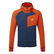 Eclipse hooded-medieval blue-cardinal orange-s MOUNTAIN EQUIPMENT sweatshirt