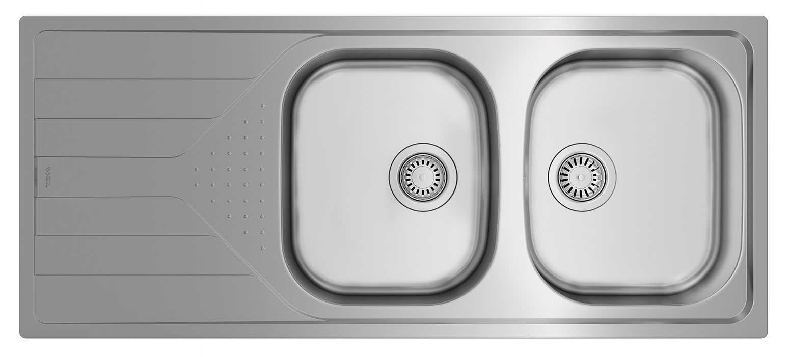 STEEL SINK UNIVERSE 80 T-XM 2B 1D REV 31/2 W/WO/OVF SP