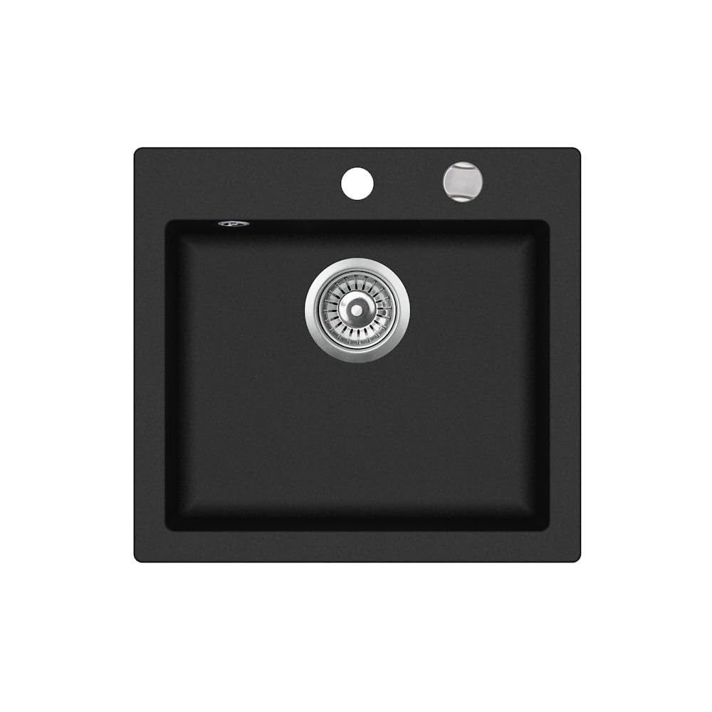 SYNTHETIC SINK CLIVO 50 S-TQ 1B 2O AUTO WST ONYX BLACK