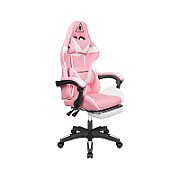 Kruger&ampMatz GX-150 Gaming Chair White-Pink