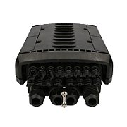 Extralink Fields | Fiber Optic Junction Box | 16 welds  black