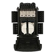 Extralink Fields | Fiber Optic Junction Box | 16 welds  black