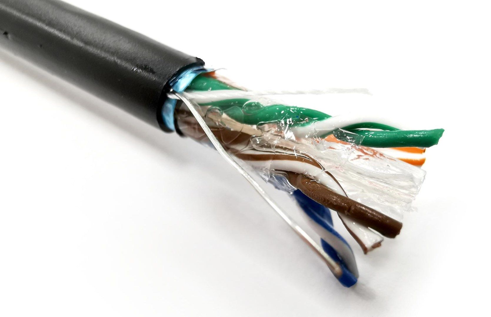 External gel-filled installation cable DIGITUS cat.6  F/UTP  AWG 23/1  PE  305m  black  spool