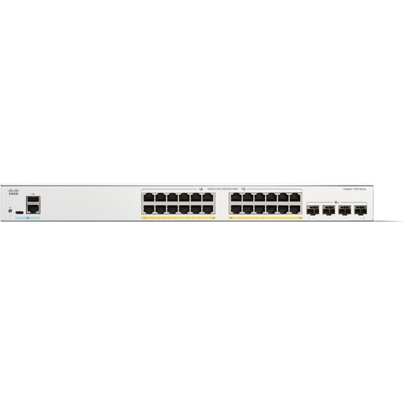 Cisco Catalyst 1300 Managed L2/L3 Gigabit Ethernet (10/100/1000) PoE Support Gray