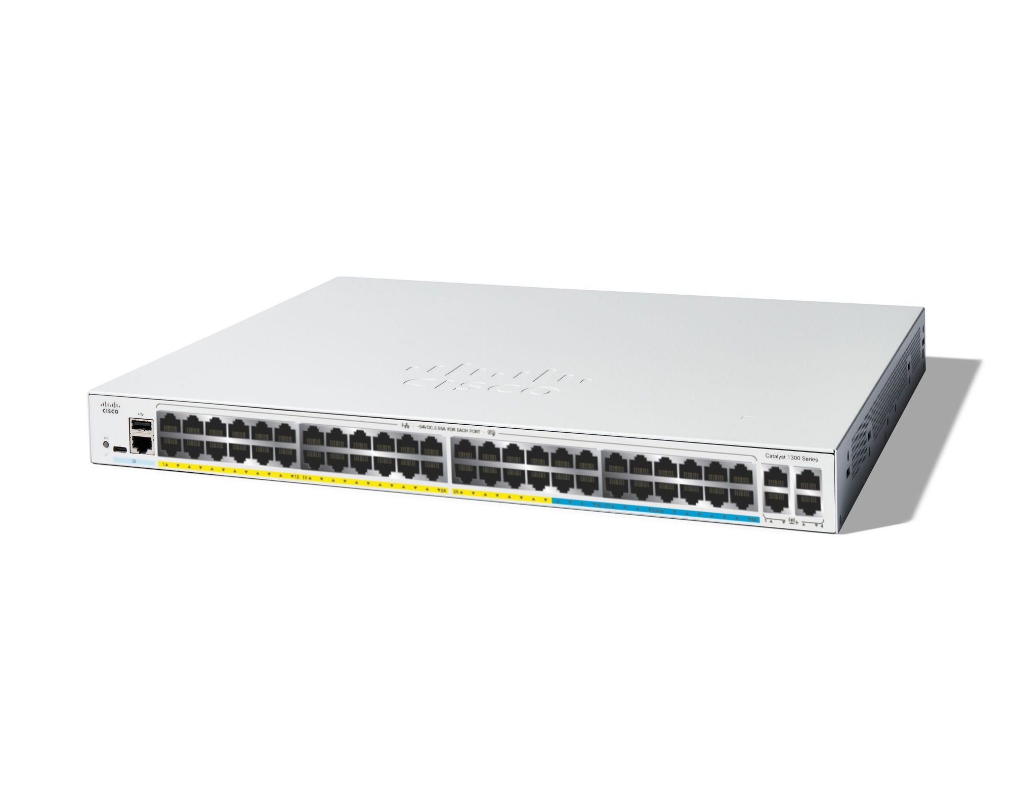 Cisco Catalyst 1300 Managed L2/L3 Gigabit Ethernet (10/100/1000) PoE Support Gray