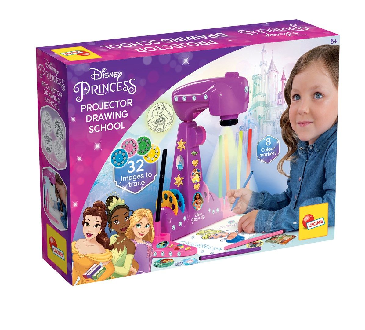 Princess drawing school projector 92925 LISCIANI