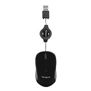 TARGUS MOUSE RETRACTABLEWIRED/BLUETRACE TRAVEL MOUSE BLACK