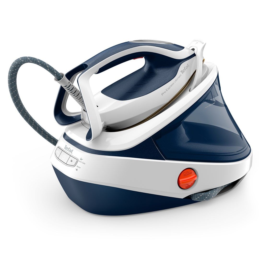 Tefal Pro Express Ultimate II GV9712 3000 W 1.2 L Durilium AirGlide soleplate Blue  White