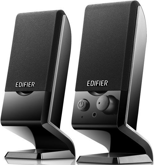 BOXE EDIFIER 2.0, RMS:   1.2W (2 x 0.6W), control volum, USB power, black,  