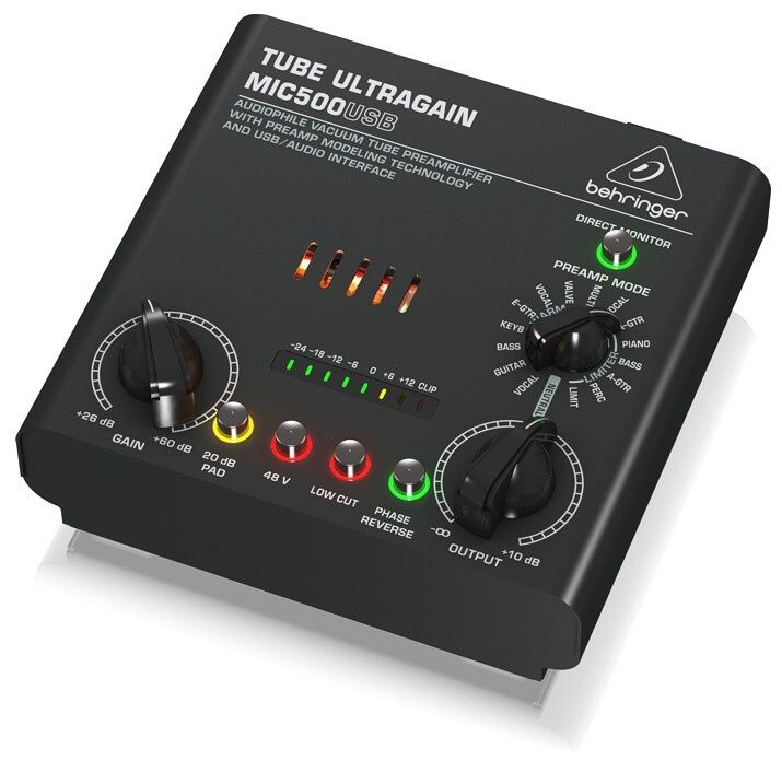 Behringer MIC500USB Przedwzmacniacz mikrofonowy lampowy