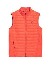 Men's down vest 4F orange 4FSS23TDJAM082 70S