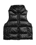 Women's down vest 4F F092 deep black 4FSS23TDJAF092 20S