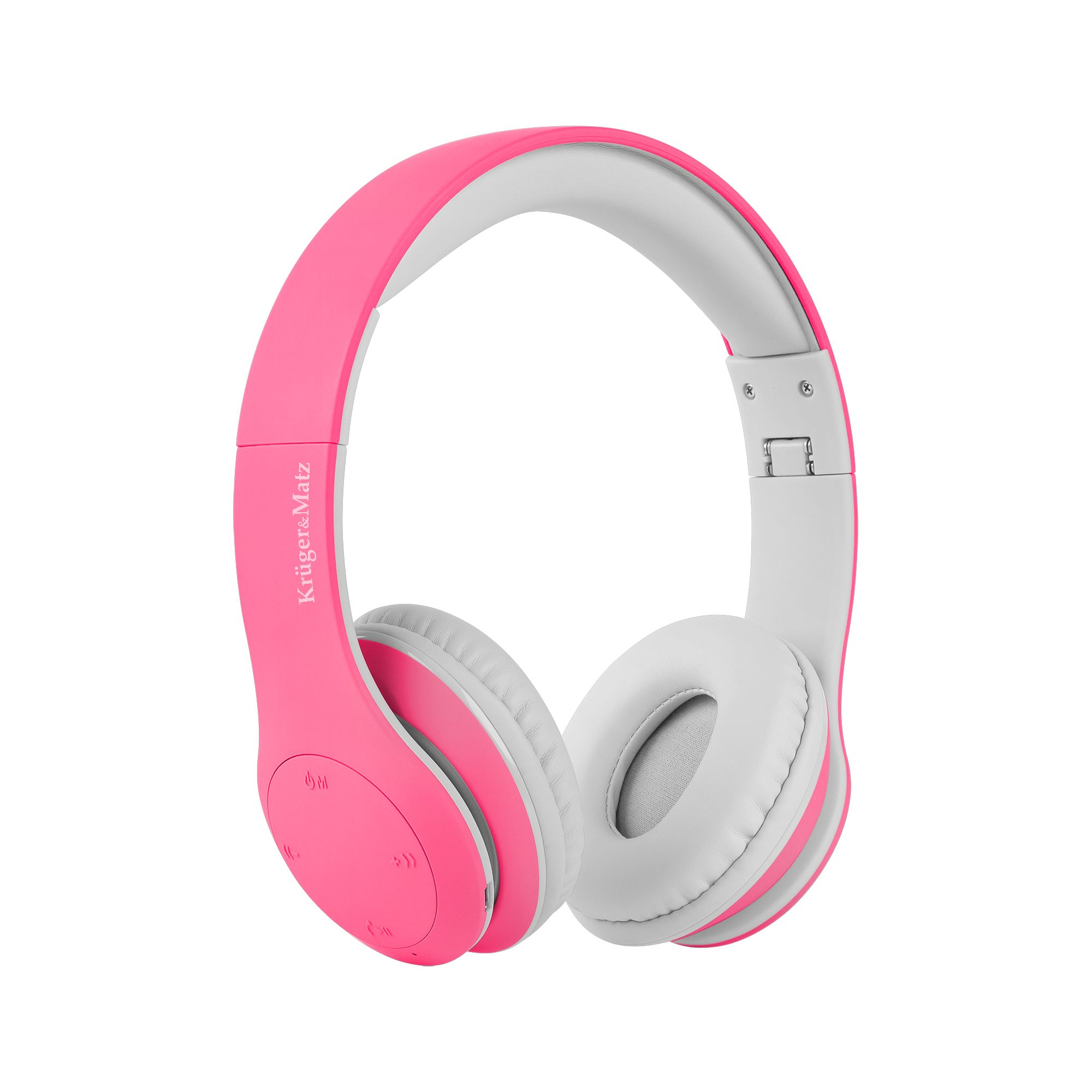 Kruger&ampMatz wireless over-ear headphones for children model Street Kids   pink color