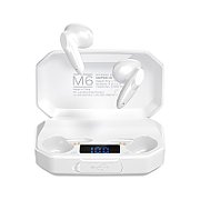 Kruger&ampMatz M6 Wireless In-Ear Headphones with Power Bank - White