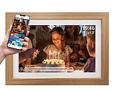 Denver photo frame with FRAMEO FHD 15.6  8GB light wood