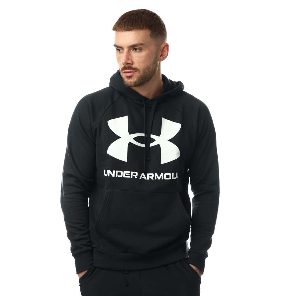 Under Armour Men's Rival Fleece Big Logo HD Sweatshirt Black 1357093 001