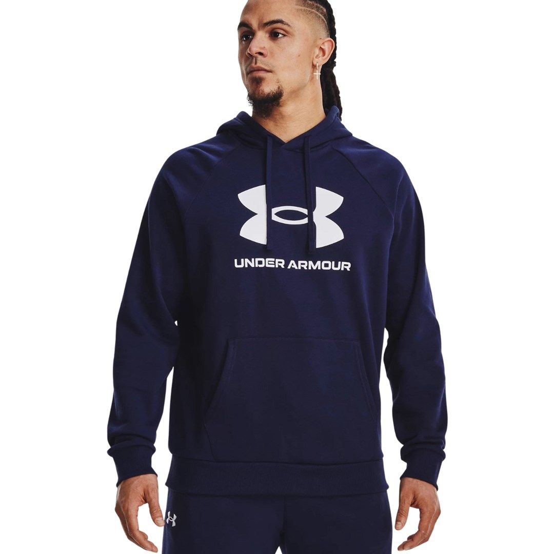 Under Armour Rival Fleece Logo HD Men's Sweatshirt navy blue 1379758 410 M