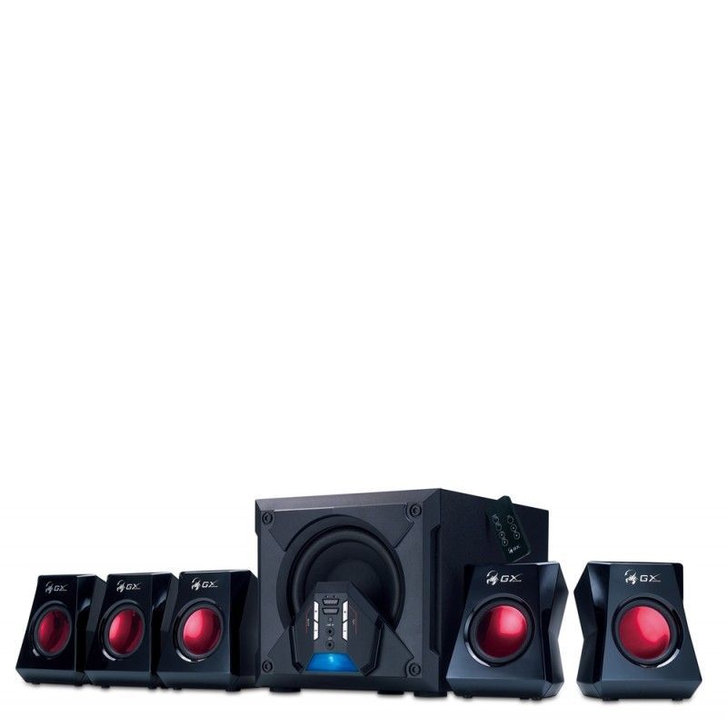 BOXE GENIUS 5.1, RMS:  80W (5 x 10W + 1 x 30W), gaming, telecomanda wireless, black, 
