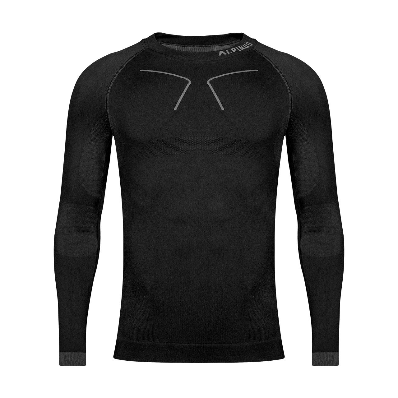 Men's thermoactive sweatshirt Alpinus Tactical Base Layer black-gray GT43219