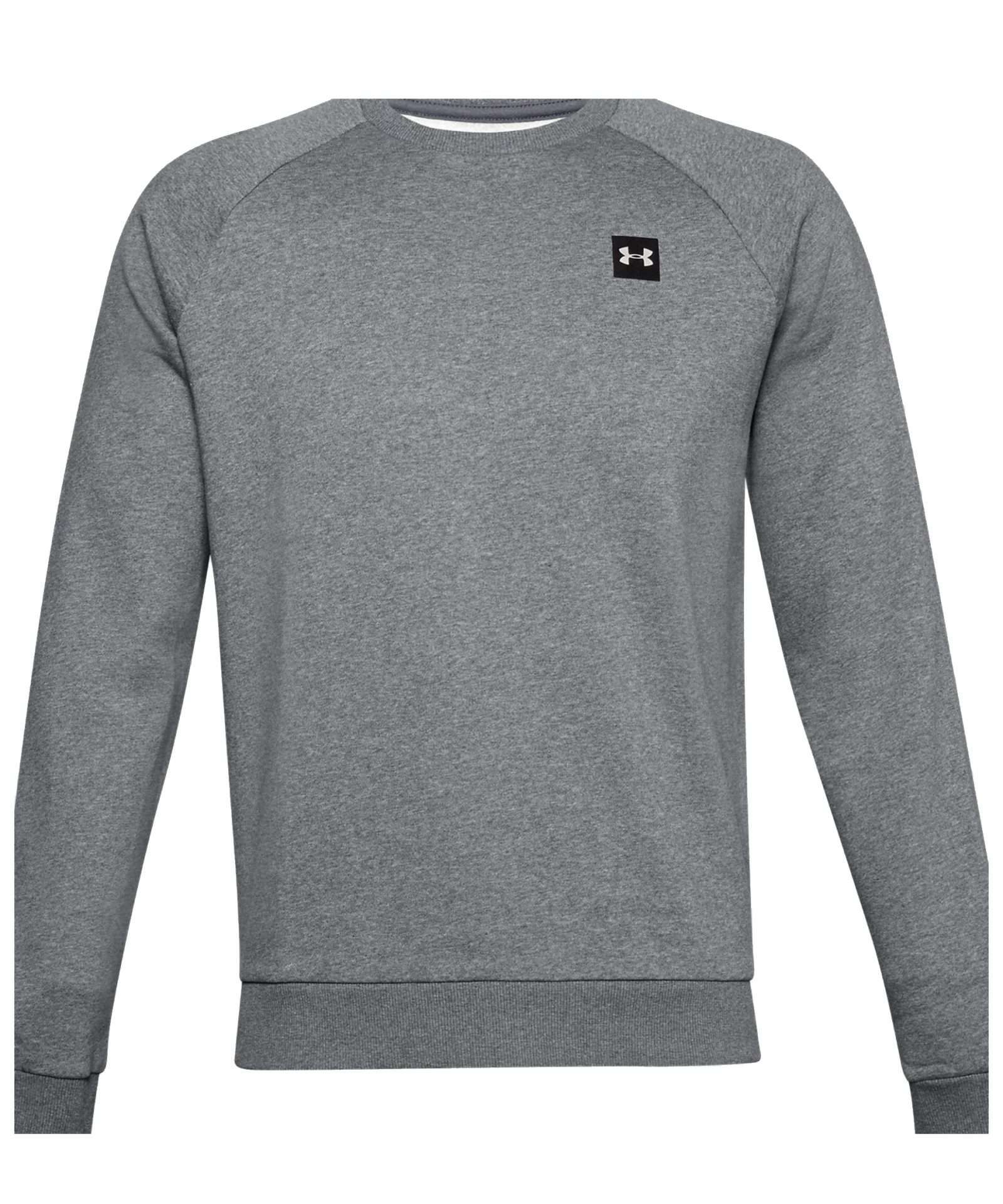 Men's Under Armour Rival Fleece Crew Sweatshirt Grey 1357096 012
