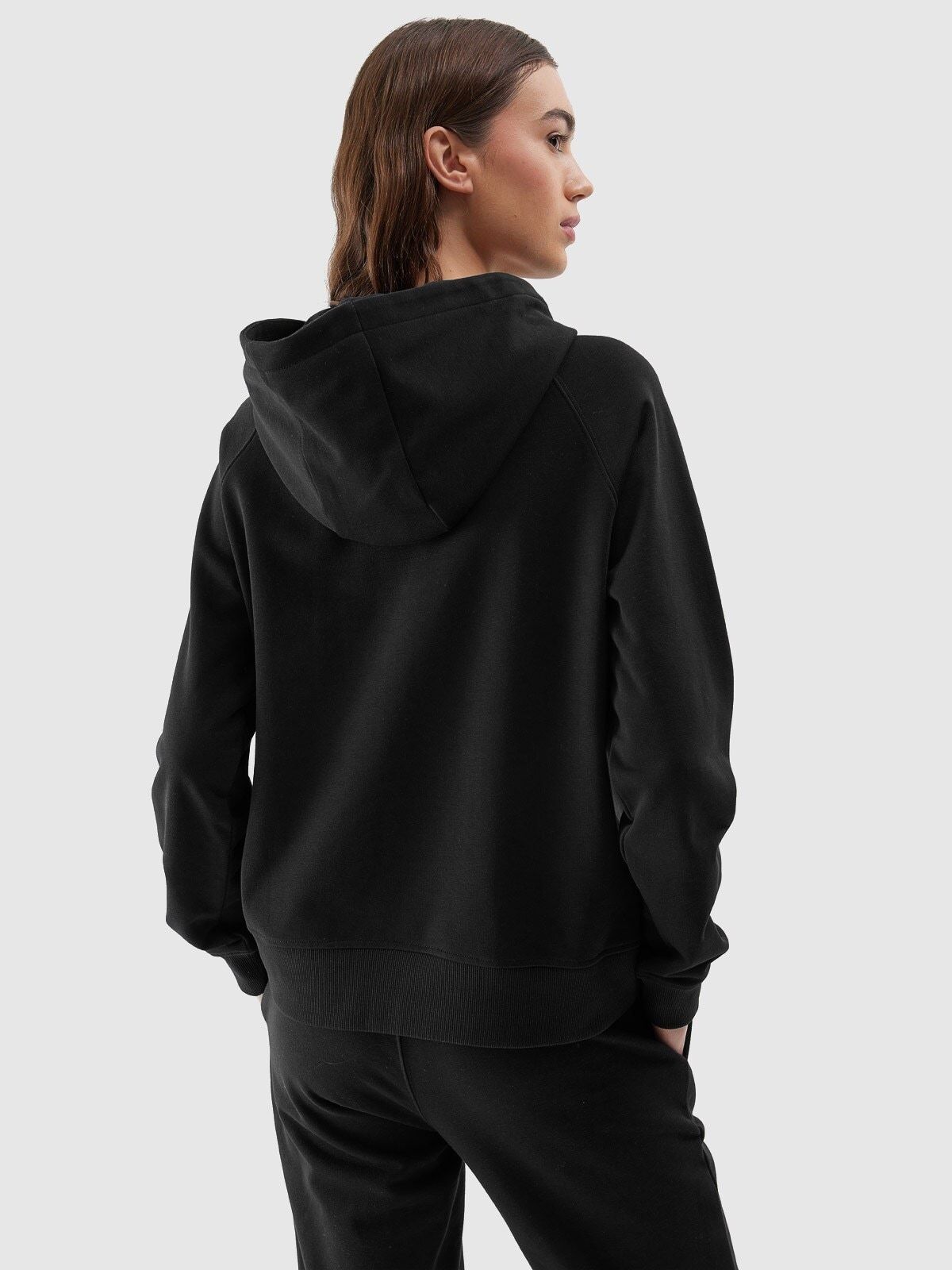 Women's sweatshirt 4F F0955 deep black 4FWSS24TSWSF0955 20S L