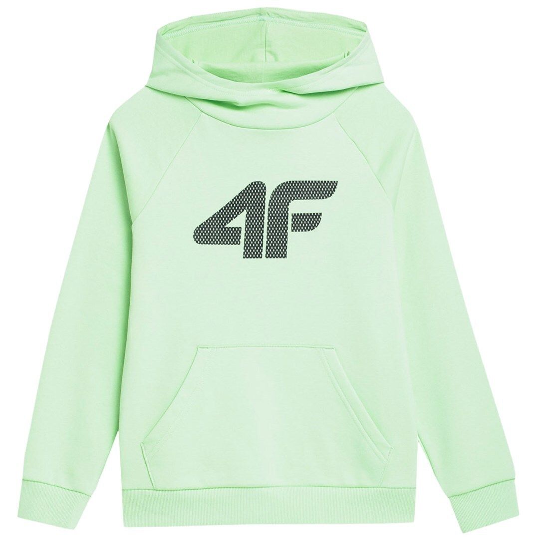 Boys' sweatshirt 4F light green 4FJSS23TSWSM220 42S 158cm