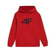 Boys' sweatshirt 4F red 4FJSS23TSWSM220 62S 122cm