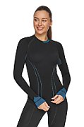 Alpinus Tactical Base Layer Women's Thermoactive Sweatshirt Black-Blue GT43210 S