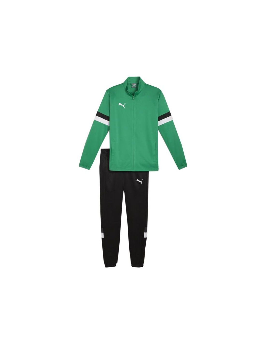 Puma Team Rise men's tracksuit green-black 658653 05