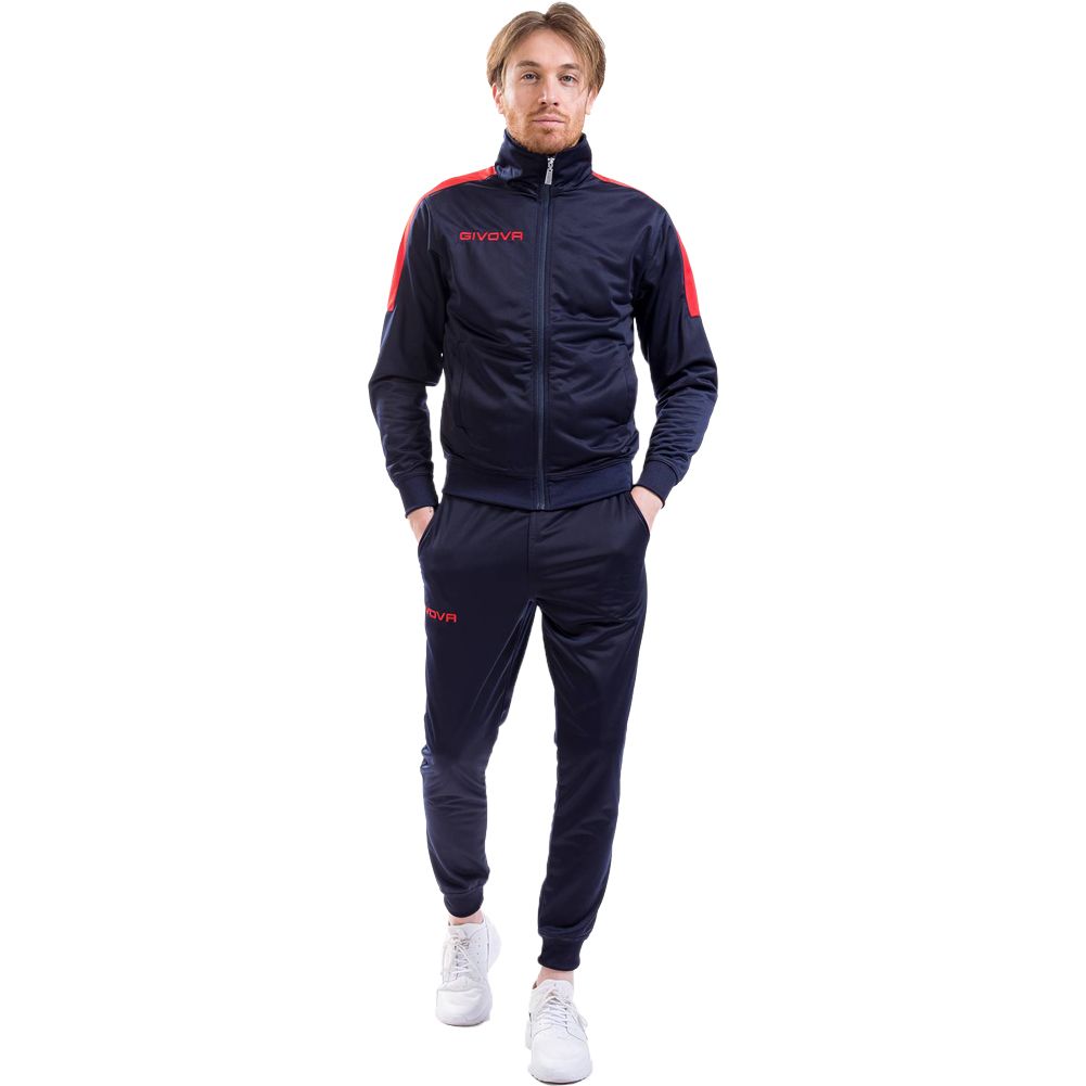 Givova Tuta Revolution Tracksuit navy blue-red TR033 0412 XL