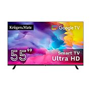 Telewizor Kruger&ampMatz 55&quot UHD Google TV  DVB-T2/T/C  H.265  HEVC