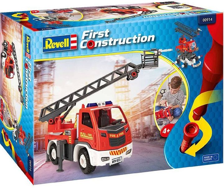 Revell 00914 First Construction Auto Folding Fire Truck