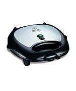 TEFAL | Sandwitch Maker | SW614831 | 700 W | Number of plates 3 | Black/Stainless Steel