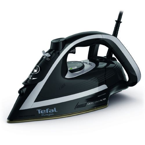 TEFAL | FV8062 Puregliss | Steam Iron | 3000 W | Water tank capacity 0.27 ml | Continuous steam 50 g/min | Steam boost performance 280 g/min | Black/Grey