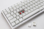 Ducky Zero 6108 Pure White Wireless Gaming Keyboard - MX2A Red (US)
