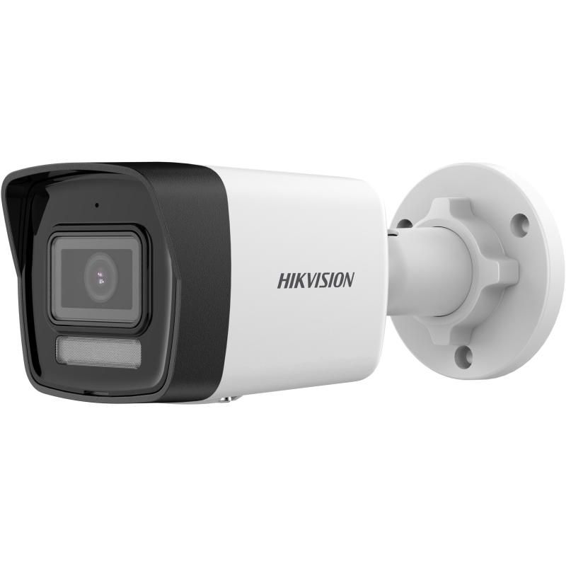 Camera de supraveghere IP Bullet 2MP Hikvision DS-2CD1023G2-LIU(2.8MM), lentila fixa 2.8mm, iluminare min: Color: 0.005 Lux @ (F1.6, AGC ON),B/W: 0 Lux cu IR 30m, microfon incorporat, alarma la evenimente: Motion detection (support alarm triggering by specified target types (human and