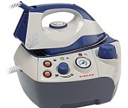 SINGER SHG6201 steam ironing station 850 W 1.2 L Stainless Steel soleplate Black  Blue  Grey