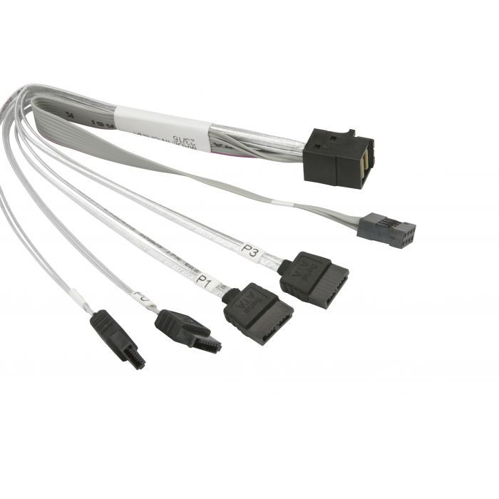 Supermicro SFF-8643/4xSATA Negru, Gri