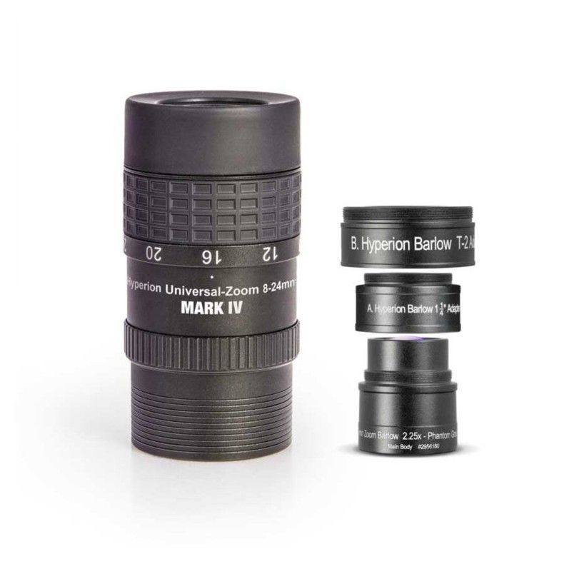 Baader Hyperion 8-24 Mark IV 1.25&quot + Barlow 2.25x 2/1.25&quot