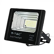 Projektor LED Solarny V-TAC 16W Czarny IP65  Pilot  Timer VT-40W 6000K 1050lm