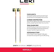 LEKI KIJE TRL Vertical K red-yellow 125