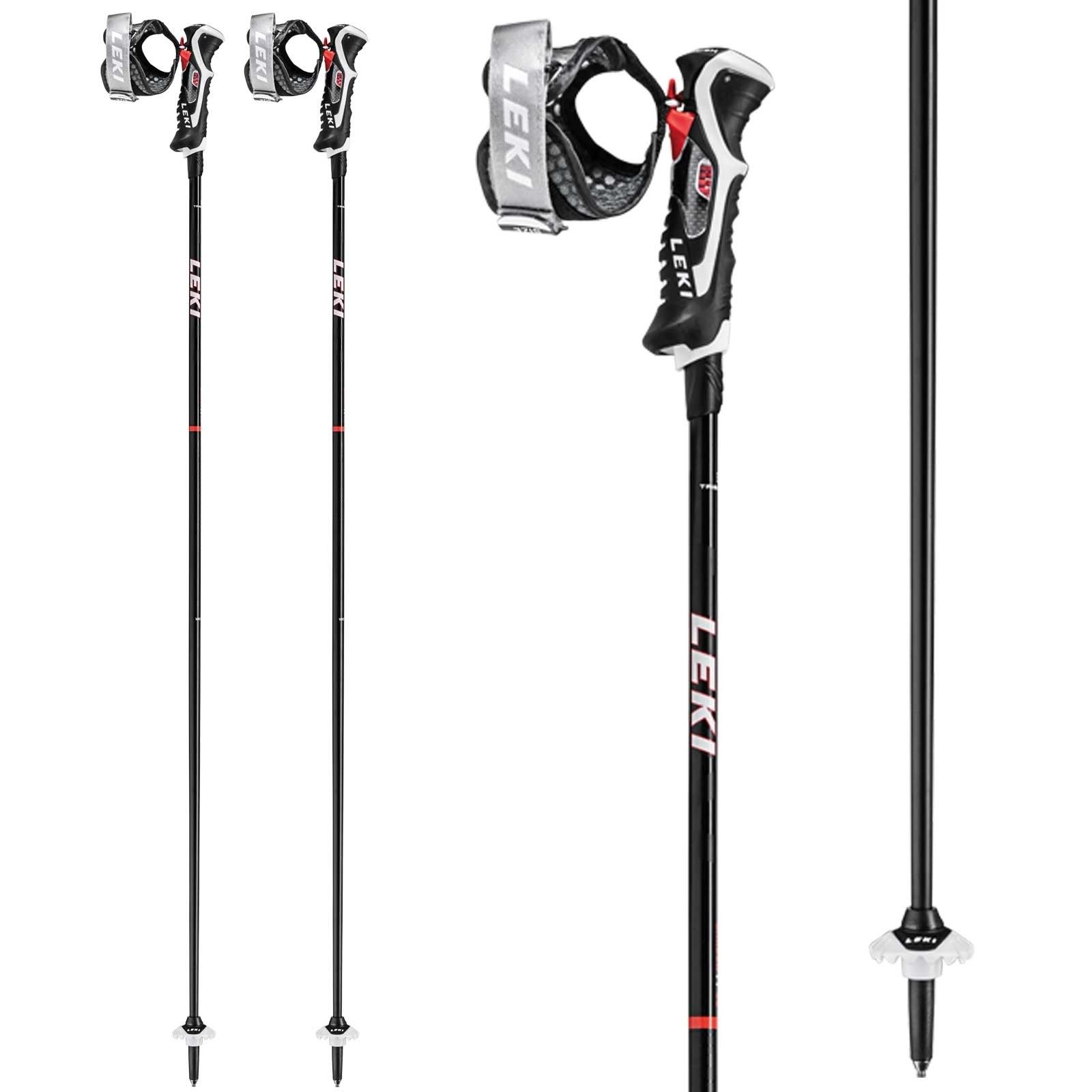 LEKI KIJE 3D AIRFOIL black/red 110