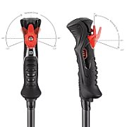 LEKI KIJE 3D AIRFOIL black/red 110