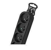 Maclean MCE225 power extension 1.5 m 6 AC outlet(s) Indoor Black