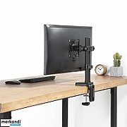 Maclean MC-983 LED LCD Monitor Pole Mount Bracket 8kg Holder Pipe Tube Diameter 28-60mm 17-32'' Screen