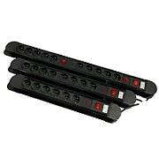 Maclean power strip  10 outlet extension cord  2 switches  protection and overload indication  3680W  MCE10