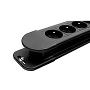 Maclean power strip  10 outlet extension cord  2 switches  protection and overload indication  3680W  MCE10