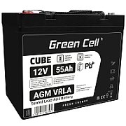 Green Cell AGM49 baterie auto AGM (Strat Separator din Fibră de Sticlă) 55 Ah 12 V Marină / Relaxare