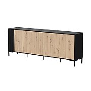 Cama MERCI chest of drawers 200 x 40 x 74 cm black/artisan oak