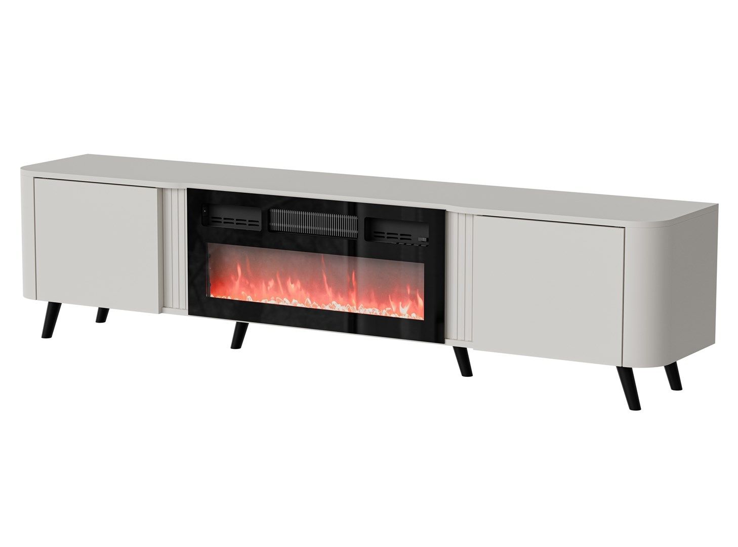 Cama Volare RTV cabinet 200 x 39 x 49 cm cashmere + fireplace